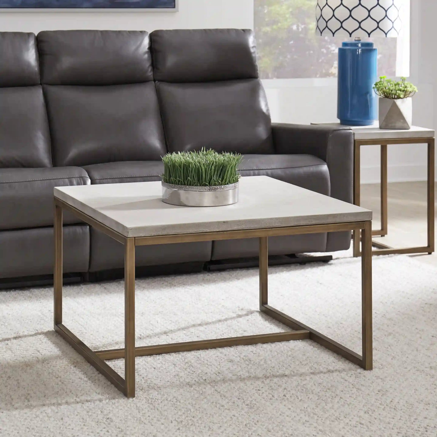 Homestyles Geometric Off-White Coffee Table