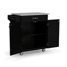 Load image into Gallery viewer, Homestyles Cuisine Cart Black Kitchen Cart