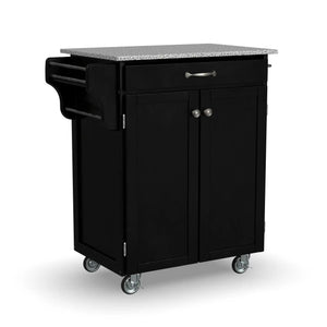 Homestyles Cuisine Cart Black Kitchen Cart