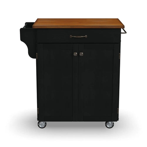 Homestyles Cuisine Cart Black Kitchen Cart