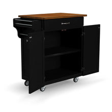 Load image into Gallery viewer, Homestyles Cuisine Cart Black Kitchen Cart