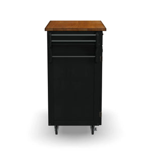 Homestyles Cuisine Cart Black Kitchen Cart