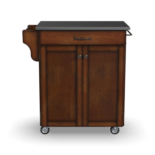 Homestyles Cuisine Cart Brown Kitchen Cart