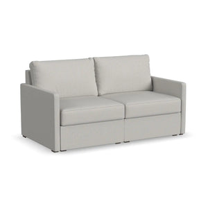 Flex Loveseat with Narrow Arm - Frost