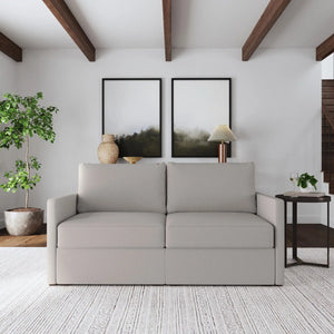 Flex Loveseat with Narrow Arm - Frost