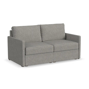 Flex Loveseat with Narrow Arm - Pebble