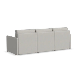 Flex Sofa with Narrow Arm - Frost