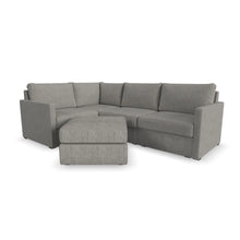 Load image into Gallery viewer, Flex 4-Seat Sectional with Narrow Arm and Ottoman - Pebble