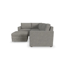 Load image into Gallery viewer, Flex 4-Seat Sectional with Narrow Arm and Storage Ottoman - Pebble