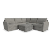 Load image into Gallery viewer, Flex 5-Seat Sectional with Narrow Arm and Storage Ottoman - Pebble