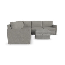 Load image into Gallery viewer, Flex 5-Seat Sectional with Narrow Arm and Storage Ottoman - Pebble