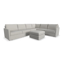 Load image into Gallery viewer, Flex 6-Seat Sectional with Narrow Arm and Ottoman - Frost