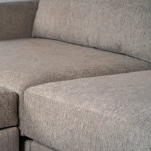 Load image into Gallery viewer, Flex 6-Seat Sectional with Narrow Arm and Ottoman - Pebble