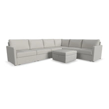 Load image into Gallery viewer, Flex 6-Seat Sectional with Narrow Arm and Storage Ottoman - Frost