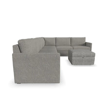 Load image into Gallery viewer, Flex 6-Seat Sectional with Narrow Arm and Storage Ottoman - Pebble