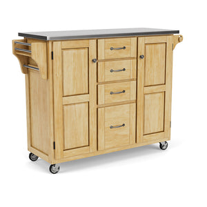 Homestyles Create-A-Cart Brown Kitchen Cart