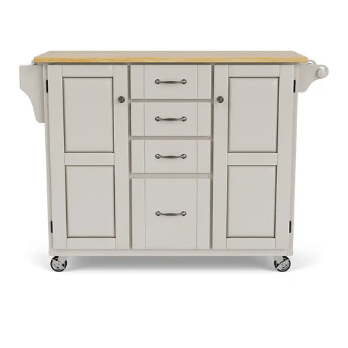 Homestyles Create-A-Cart Off-White Kitchen Cart