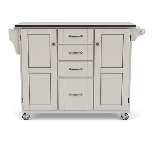 Homestyles Create-A-Cart Off-White Kitchen Cart