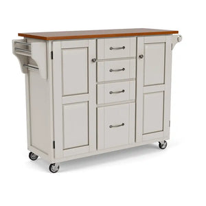 Homestyles Create-A-Cart Off-White Kitchen Cart