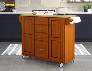 Homestyles Create-A-Cart Brown Kitchen Cart