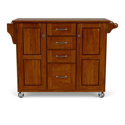 Homestyles Create-A-Cart Brown Kitchen Cart