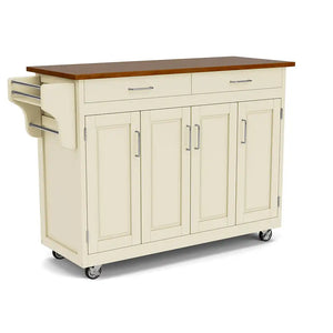 Homestyles Create-A-Cart Off-White Kitchen Cart