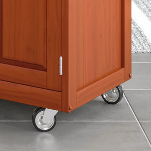Homestyles Create-A-Cart Brown Kitchen Cart