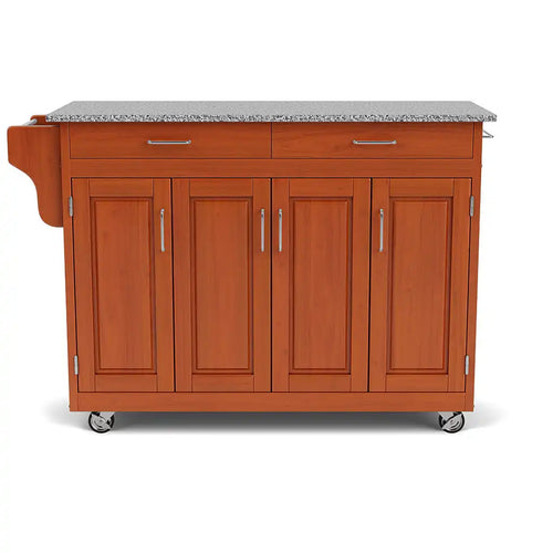 Homestyles Create-A-Cart Brown Kitchen Cart