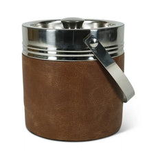 Load image into Gallery viewer, Authentic Models Silver &amp; Brown Travel Ice Bucket - BA008