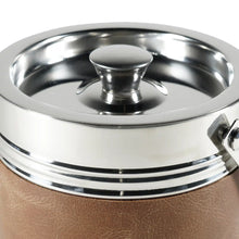 Load image into Gallery viewer, Authentic Models Silver &amp; Brown Travel Ice Bucket - BA008