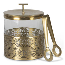 Load image into Gallery viewer, Authentic Models Silver &amp; Brown Art Deco Ice Bucket - BA010