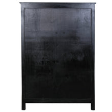 Load image into Gallery viewer, Sunset Trading Cottage Wide 2 Door Storage Cabinet Distressed Black/Savage Brown Solid Wood | Fully Assembled Jelly Cupboard Pantry