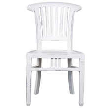 Load image into Gallery viewer, Sunset Trading Cottage Slat Back Dining Chairs | Set of 2 | Distressed White Solid Wood | Fully Assembled Sidechairs