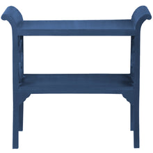 Load image into Gallery viewer, Sunset Trading Cottage Blue Accent Table Console | Navy Blue Solid Wood | Fully Assembled Server