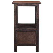Load image into Gallery viewer, Sunset Trading Cottage Two Drawer End Side Table | Distressed Black/Raftwood Brown Solid Wood | Fully Assembled