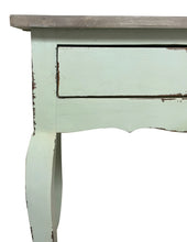 Load image into Gallery viewer, Sunset Trading Cottage Table | Bahama Blue/Natural Limewash Solid Wood | Fully Assembled