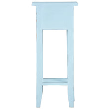 Load image into Gallery viewer, Sunset Trading Cottage Narrow Side End Table | Sky Blue Solid Wood | Fully Assembled Small Nightstand