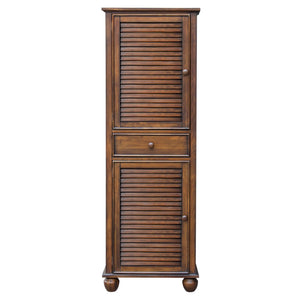 Sunset Trading Bahama Shutter Wood Tall Cabinet | Doors Storage Drawer Kitchen Pantry | Fully Assembled Bedroom, Entryway Dining, Living Room Furniture