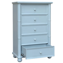 Load image into Gallery viewer, Sunset Trading Cool Breeze 5 Drawer Bedroom Chest | Beach Blue | Fully Assembled