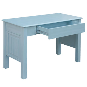 Sunset Trading Cool Breeze Computer Desk and Chair | Vanity | Beach Blue | Fully Assembled