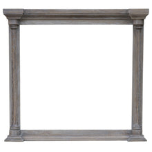 Load image into Gallery viewer, Sunset Trading Fawn Gray Wood Framed Beveled Mirror| Light Grey Solid Acacia Wood