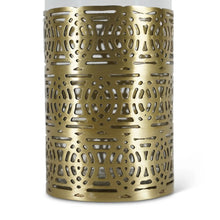 Load image into Gallery viewer, Authentic Models Gold &amp; Transparent Art Deco Cocktail Shaker - CS012