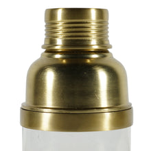 Load image into Gallery viewer, Authentic Models Gold &amp; Transparent Art Deco Cocktail Shaker - CS012