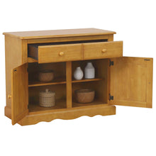 Load image into Gallery viewer, Sunset Trading Oak Selections Keepsake Buffet and Lighted Hutch | Light Oak