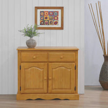 Load image into Gallery viewer, Sunset Trading Oak Selections Keepsake Buffet | Light Oak