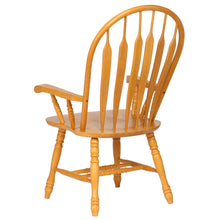 Load image into Gallery viewer, Sunset Trading Oak Selections Comfort Dining Chair with Arms | Light Oak Armchair