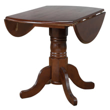 Load image into Gallery viewer, Sunset Trading Andrews 42&quot; Round Extendable Drop Leaf Dining Table | Chestnut Brown | Seats 4