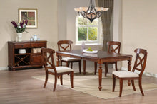 Load image into Gallery viewer, Sunset Trading Andrews 6 Piece 76&quot; Wide Butterfly Extendable Dining Set | Chestnut Brown | Server | Seats 8