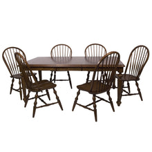 Load image into Gallery viewer, Sunset Trading Andrews 7 Piece 76&quot; Rectangular Extendable Dining Set | Butterfly Leaf Table | Chestnut Brown | Seats 8