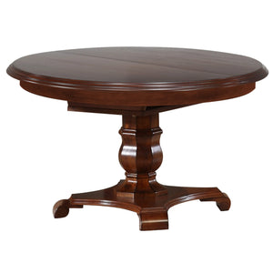 Sunset Trading Andrews 48" Round or 66" Oval Butterfly Leaf Extendable Dining Table | Chestnut Brown | Seats 6